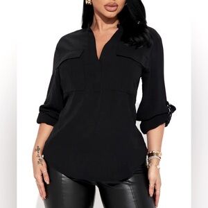 Black Solange Blouse NEW
